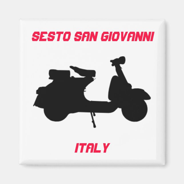 Imán Scooter, Sesto San Giovanni, Italia (Frente)