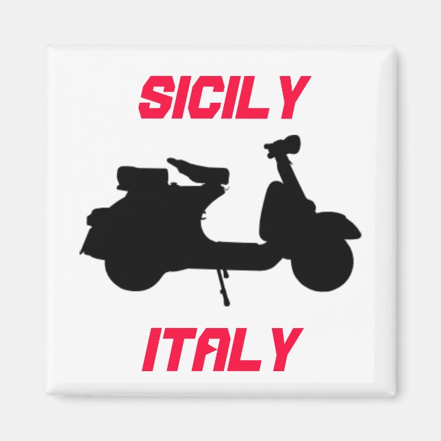 Imán Scooter, Sicilia, Italia (Frente)