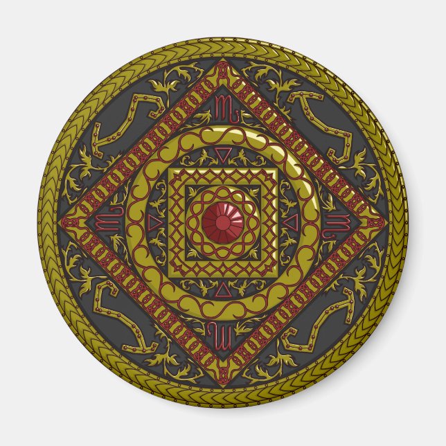 Imán Scorpio Mandala Magnet (Frente)