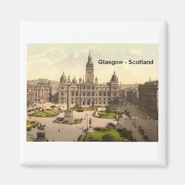 Imán Scotland Glasgow George Square (St.K.) (Frente)
