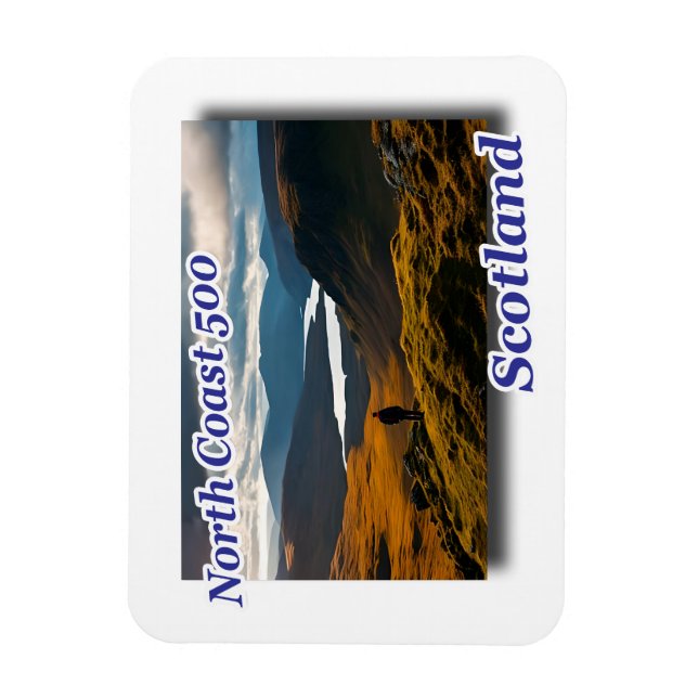Imán scotland road road scenery magnet (Vertical)