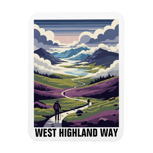 Imán Scotland West Highland Way Travel (Vertical)