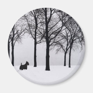 Imán Scottie en Bosques Nevados