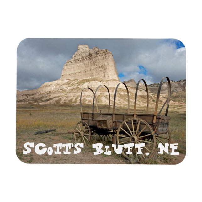 Imán Scott's Bluff en el actual Nebraska (Horizontal)