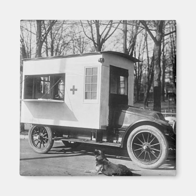 Imán Scranton Red Cross Canteen Truck Magnet (Frente)