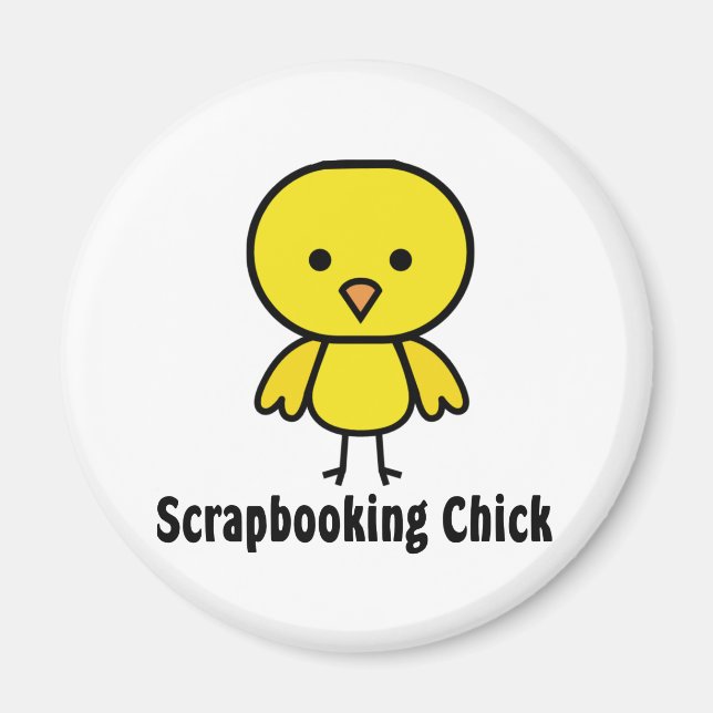 Imán Scrapbooking Chick (Frente)