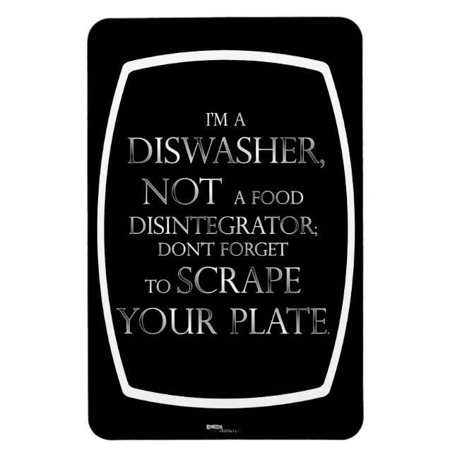 Imán Scrape Your Plate (Lavavajillas) (Vertical)