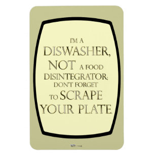 Imán Scrape Your Plate (Lavavajillas) (Efecto Oro)