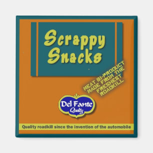 Imán Scrappy Snacks Square Magnet