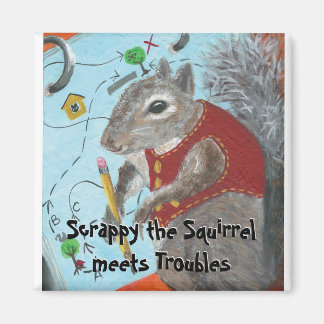 Imán Scrappy the Squirrel Magnet