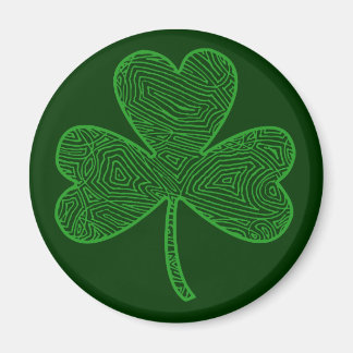 Imán Scribbleprint Shamrock Magnet
