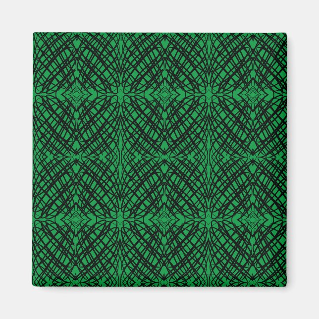 Imán Scribe simple | Tejido Espejo | Verde | Oficina (Frente)