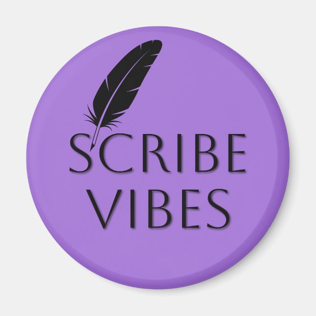 Imán Scribe Vibes Author Writer Poet Composer (Frente)