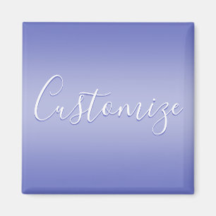 Imán Script Cursivo Editable Blanco y Violeta Púrpura