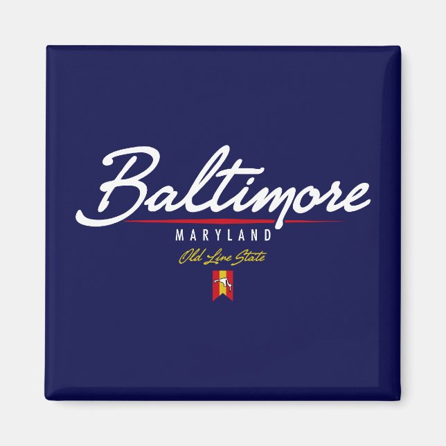Imán Script de Baltimore (Frente)