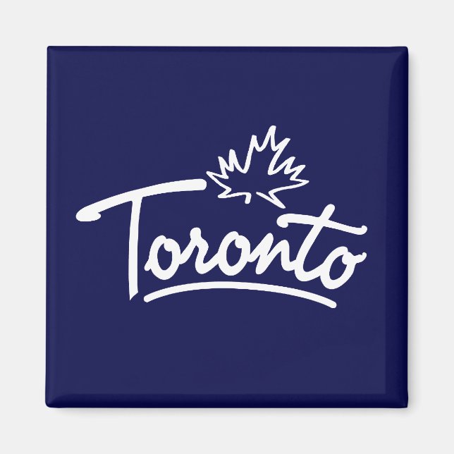 Imán Script de hoja de Toronto (Frente)