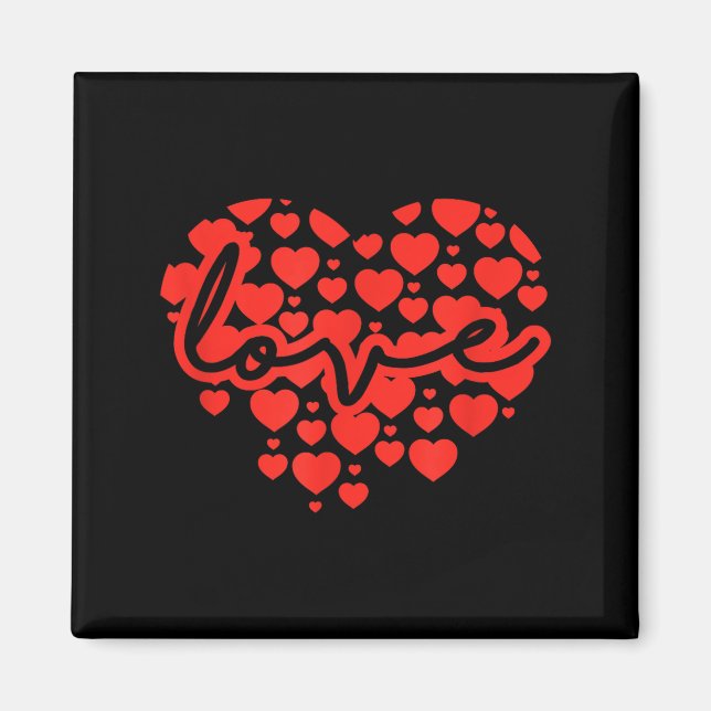 Imán Script Love Heart Of Hearts Valentine's Day  (Frente)