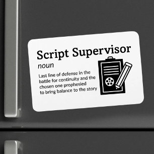 Imán Script Supervisor Definition Set Life 4" x 6" Flex