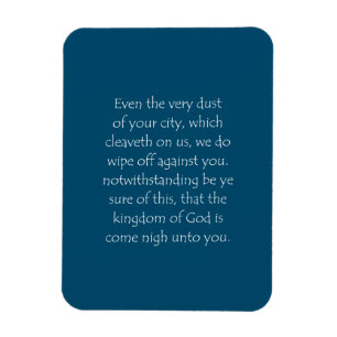 Imán Scripture Quote Luke 10 11