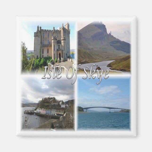 Imán SCT005 SCOTLAND, La isla del cielo, Fridge Magnet (Frente)