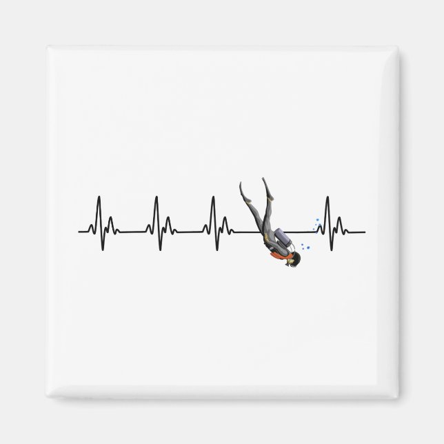 Imán SCUBA Diving Hearbeat (Frente)