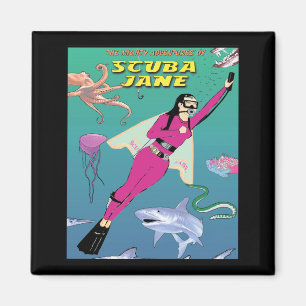 Imán Scuba Jane Magnet