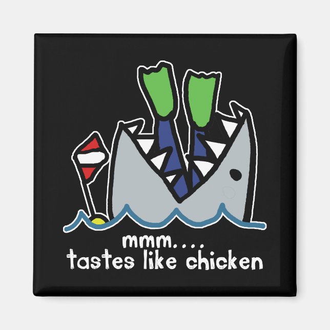 Imán Scuba prueba el tiburón de pollo (Frente)