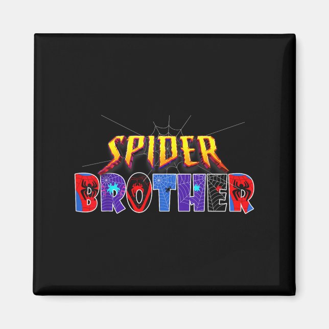 Imán Sder Brother Shirt Birthday Family Funny Halloween (Frente)