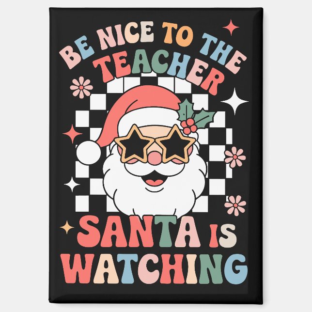 Imán Sé Amable Con El Profesor Santa Está Observando Re (Anverso)