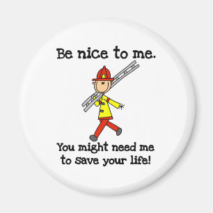 Imán Sé Amable con los Bomberos