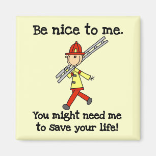 Imán Sé Amable con los Bomberos
