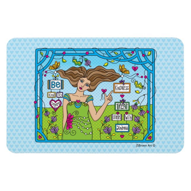 Imán Sé Amable Con Los Demás_Imán Flexible 6" x 4" (Horizontal)
