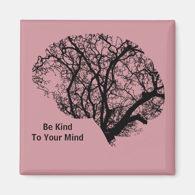 Imán Sé amable con tu mente magnética (Frente)