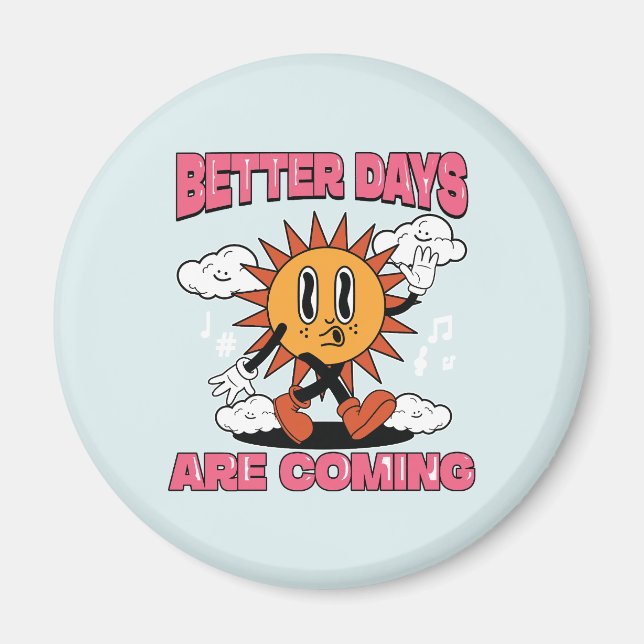Imán Se avecinan mejores días - Vibes de verano (Frente)