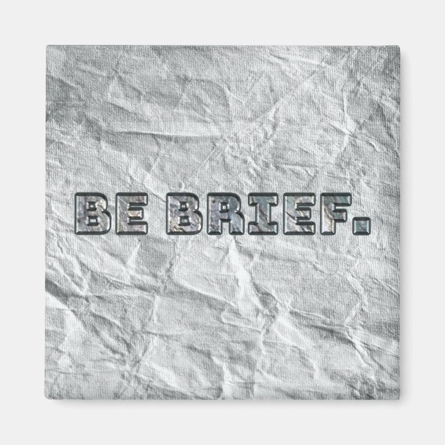 Imán Sé Breve. (Frente)