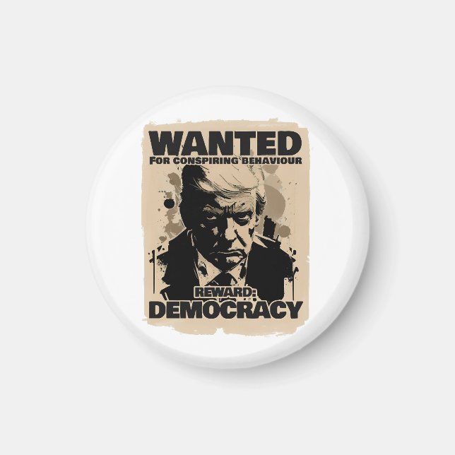 Imán Se busca Poster a Donald Trump, conde Georgia (Frente)