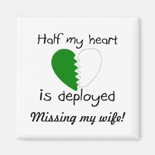 Imán Se despliega la mitad de mi corazón (el verde)