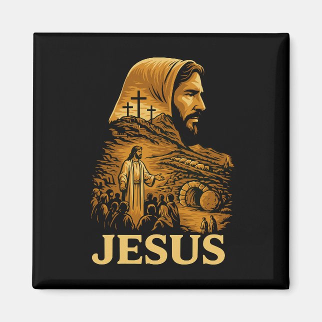 Imán Se eleva Jesús Cristiano Feliz Pascua (Frente)