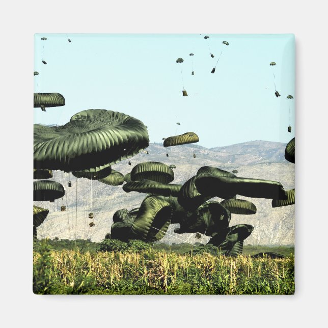 Imán Se entregan por vía aérea paquetes de alimentos y  (Frente)