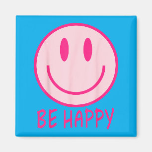Imán Sé Feliz Cara Sonriente Feliz Cara Sonriente de lo