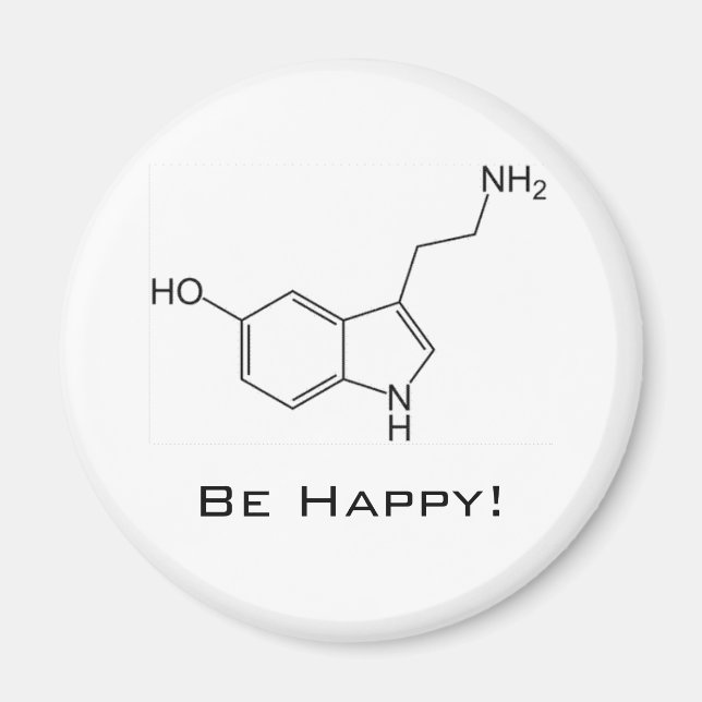 Imán ¡Sé feliz! Serotonina Magnet (Frente)