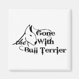 Imán Se fue con los amantes del perro BULL TERRIER