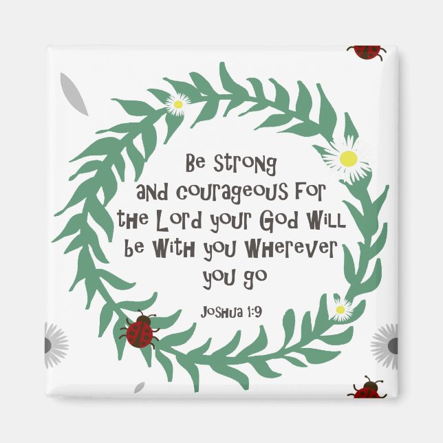 Imán Sé Fuerte Y Valiente (Frente)