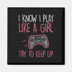 Imán Sé jugar como jugadora divertida chicas niños pequ