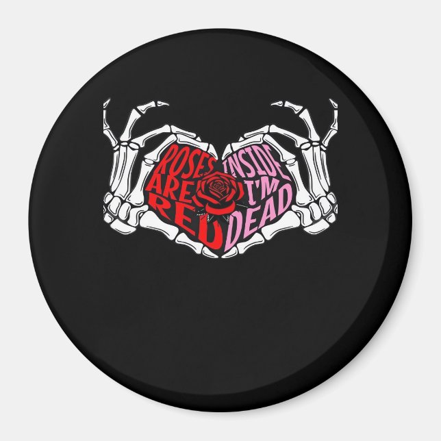 Imán Se leen adentro estoy muerto - San Valentín sarcás (Frente)