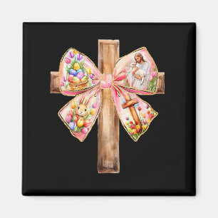 Imán Se Levanta Jesús Coquette Bow Cruza Pascua Mujeres