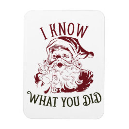 Imán Sé lo que hiciste Navidad Vintage