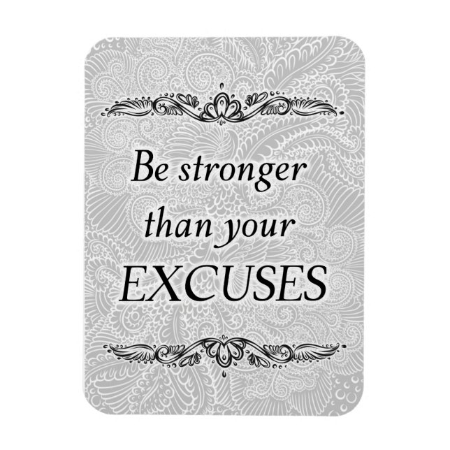 Imán Sé más fuerte que tus excusas - Ofertas positivas (Vertical)