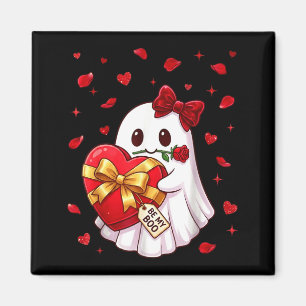 Imán Sé Mi Boo Caja De Corazón De San Valentín Fantasma