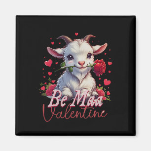 Imán Sé mi valentín cabra corazón linda cabra feliz val